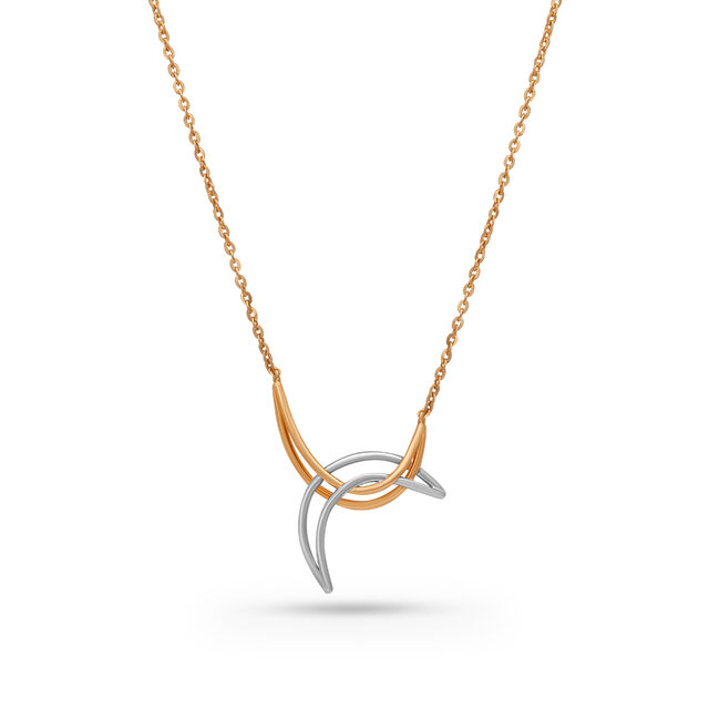 Tanishq 18 Karat Gold Pendant with Chain for Women 2