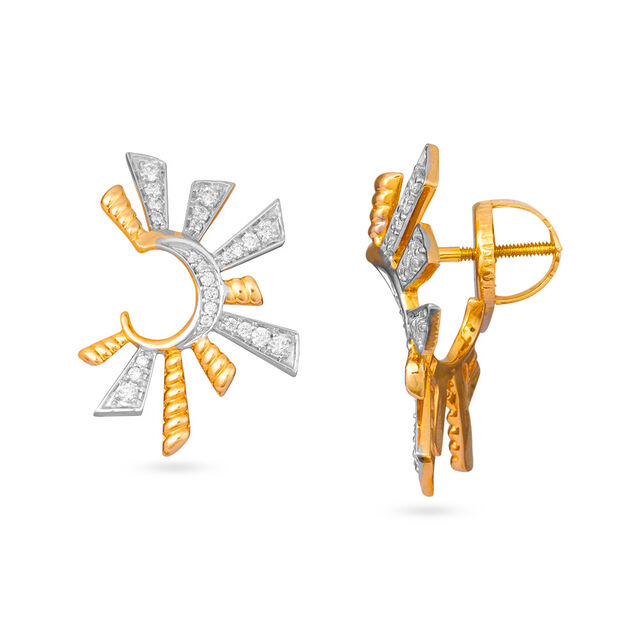 Tanishq 18 Karat Diamond Earrings for Women 2