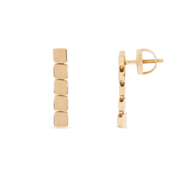 Tanishq 18KT Gold Earrings for Women 4
