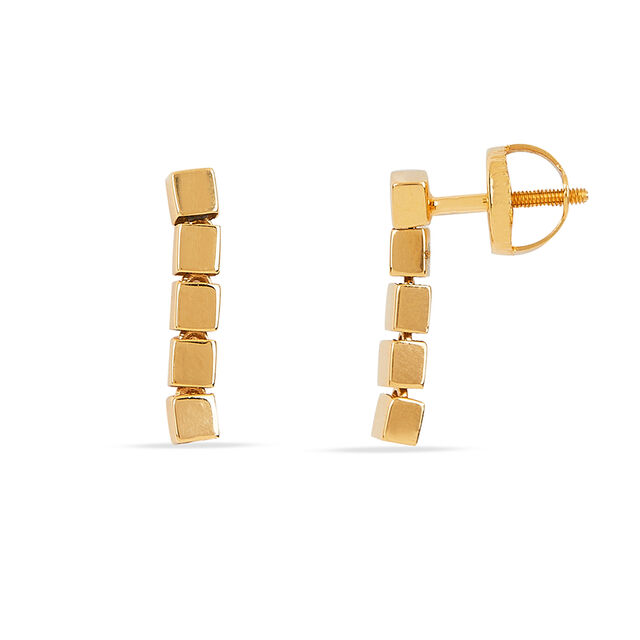 Tanishq 18KT Gold Earrings for Women 3