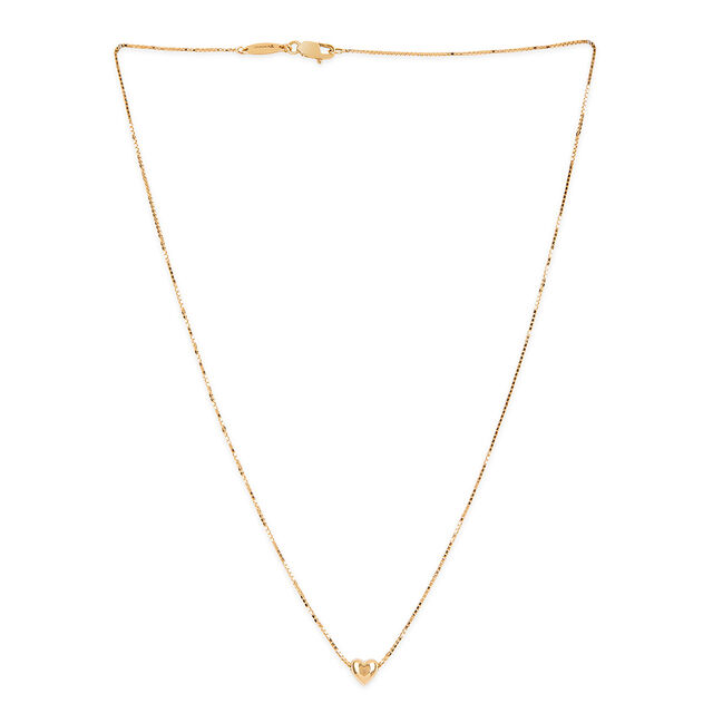 Tanishq 18KT Gold Pendant with Chain for Women 