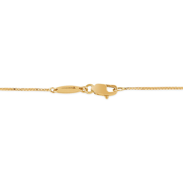 Tanishq 18KT Gold Pendant with Chain for Women 4