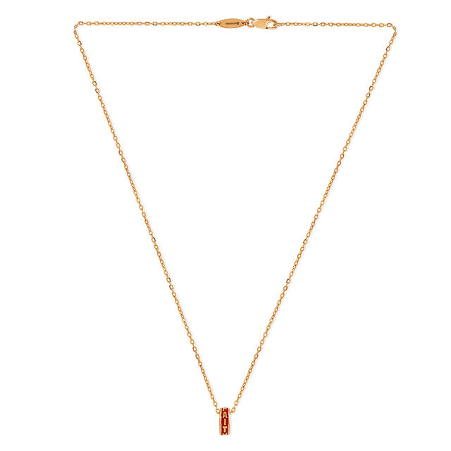 Tanishq 18KT Gold Pendant with Chain for Women 