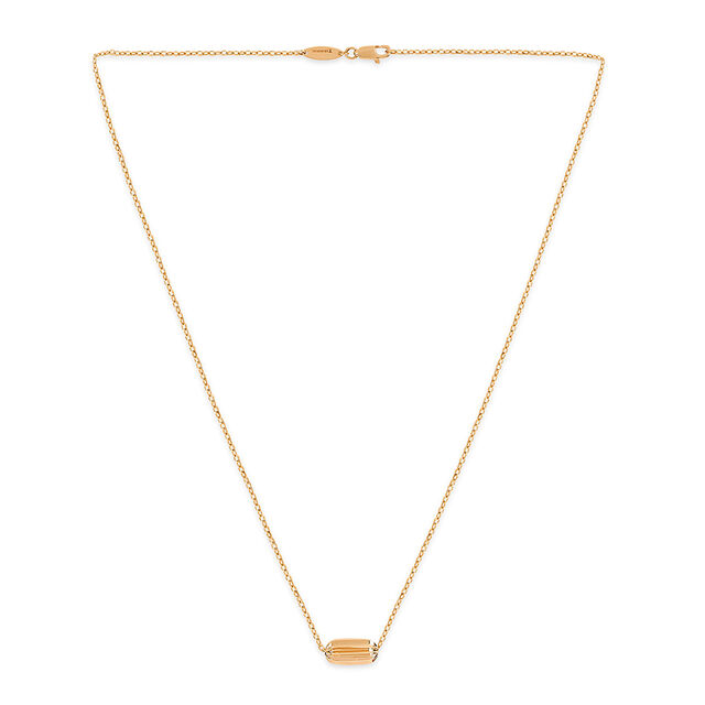 Tanishq 18KT Gold Pendant with Chain for Women 
