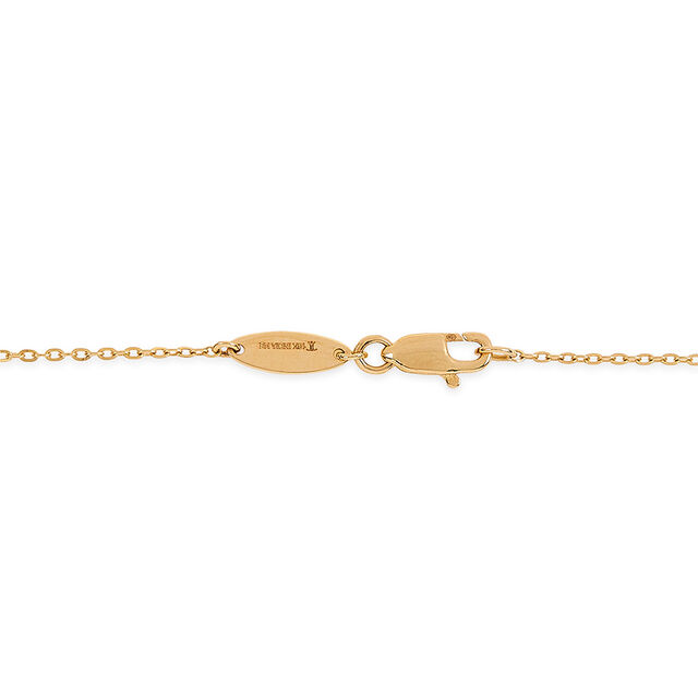 Tanishq 18KT Gold Pendant with Chain for Women 4