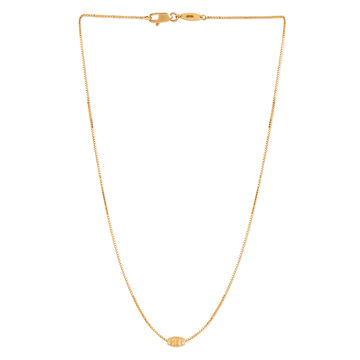 Tanishq 18KT Gold Pendant with Chain for Women