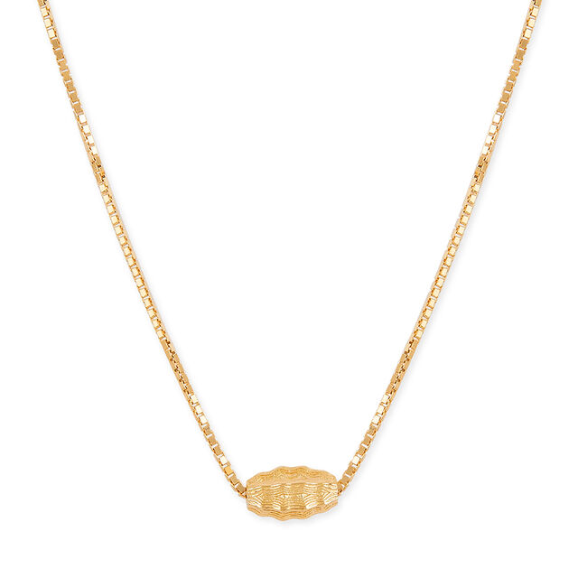 Tanishq 18KT Gold Pendant with Chain for Women 2