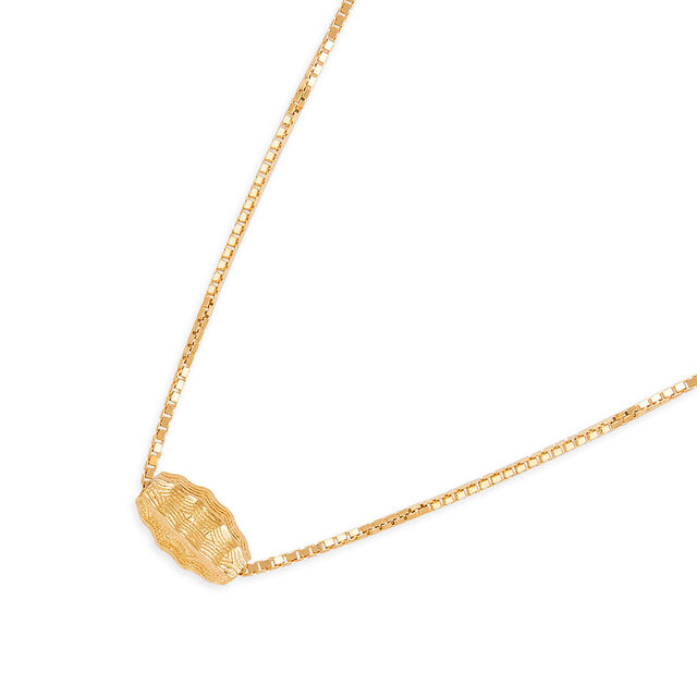 Tanishq 18KT Gold Pendant with Chain for Women 3