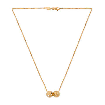 Tanishq 18KT Gold Pendant with Chain for Women
