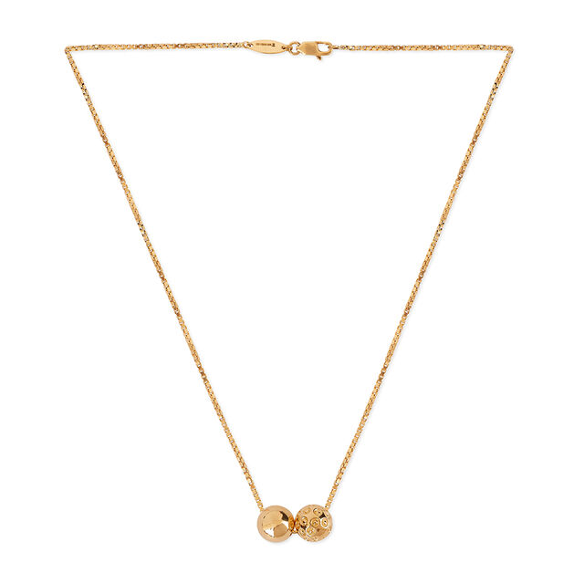 Tanishq 18KT Gold Pendant with Chain for Women 