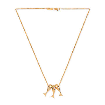 Tanishq 18KT Gold Pendant with Chain for Women