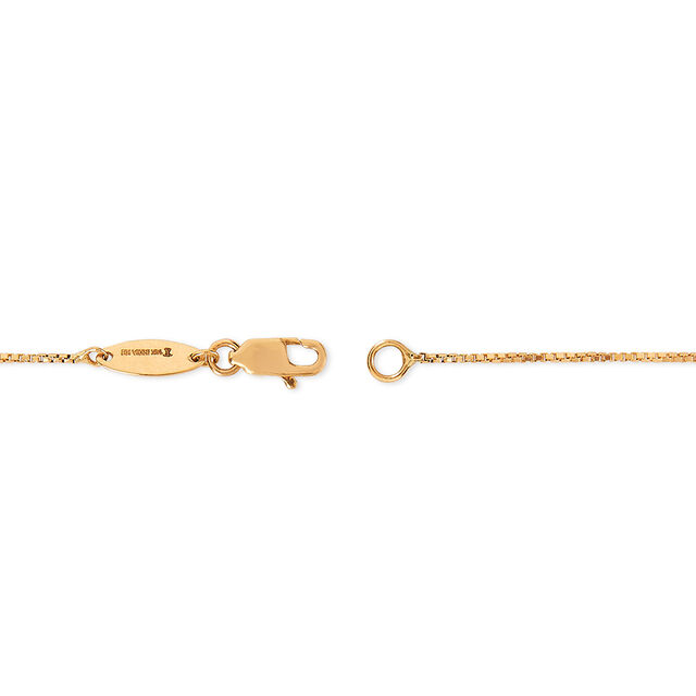 Tanishq 18KT Gold Pendant with Chain for Women 4