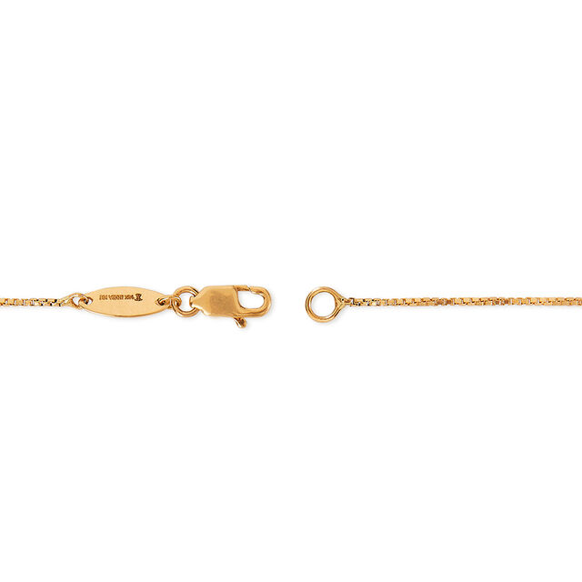 Tanishq 18KT Gold Pendant with Chain for Women 4