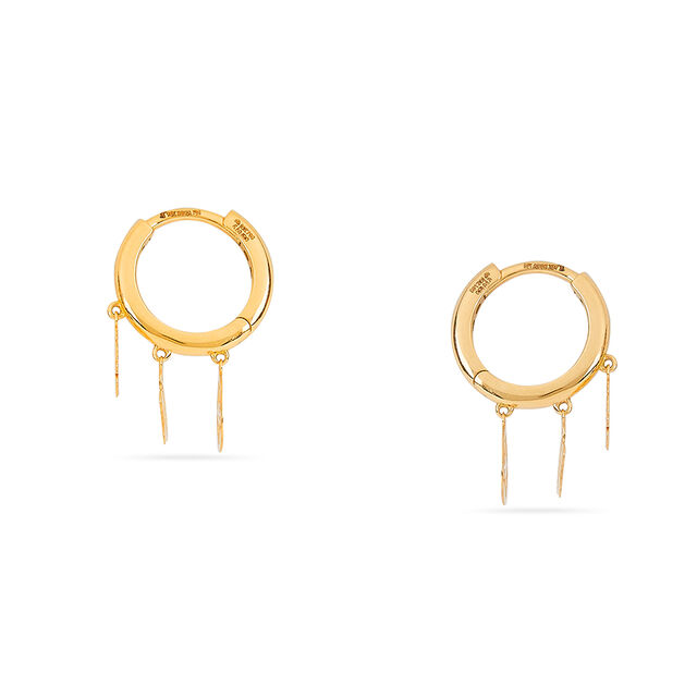 Tanishq 18KT Gold Earrings for Women 