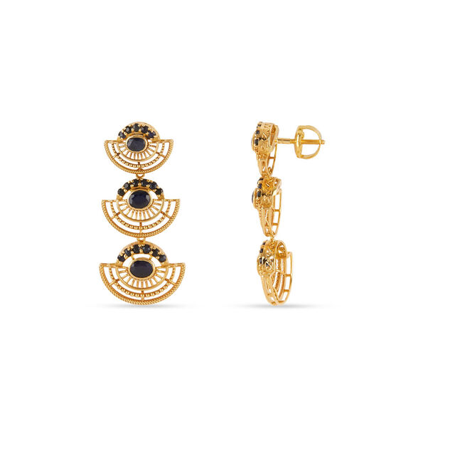 Tanishq 18KT Cosmic Night-Sky Sapphire Necklace Set for Women 4
