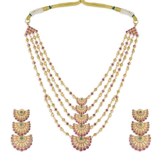 Tanishq 18KT Gold Necklace Set 2