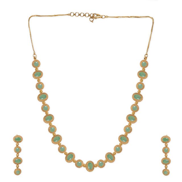 Tanishq 18KT Gold Necklace Set 