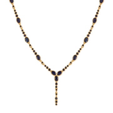 Tanishq 18KT Celestial Sapphire Necklace Set for Women