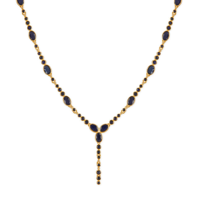 Tanishq 18KT Celestial Sapphire Necklace Set for Women 