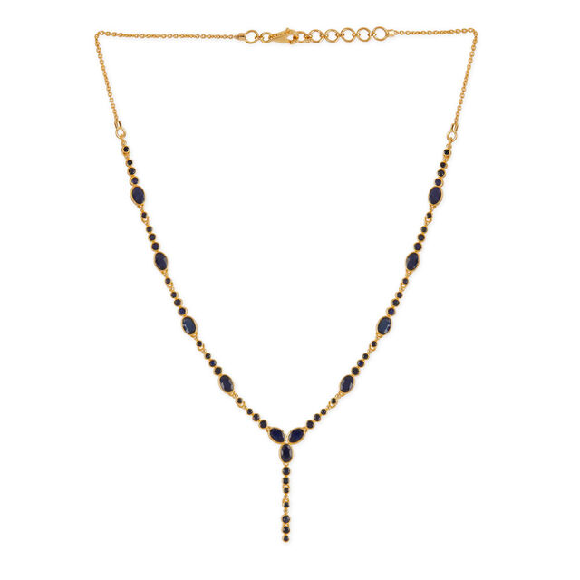 Tanishq 18KT Celestial Sapphire Necklace Set for Women 2