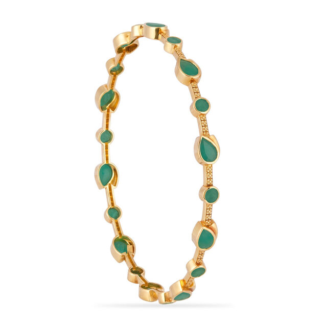Tanishq 18KT Emerald Beginnings Bangle for Women 2