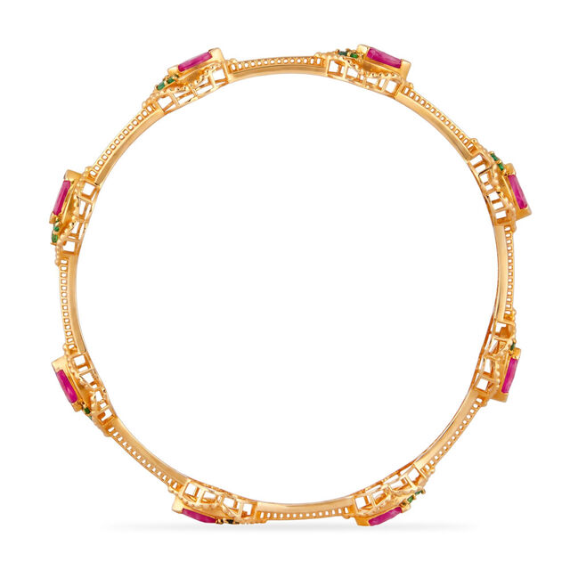Tanishq 18KT Nature's Symphony Bangle for Women 4