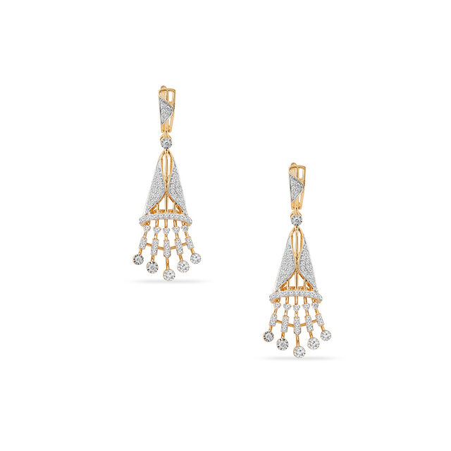 Tanishq 18KT Diamond Necklace Set for Women 3