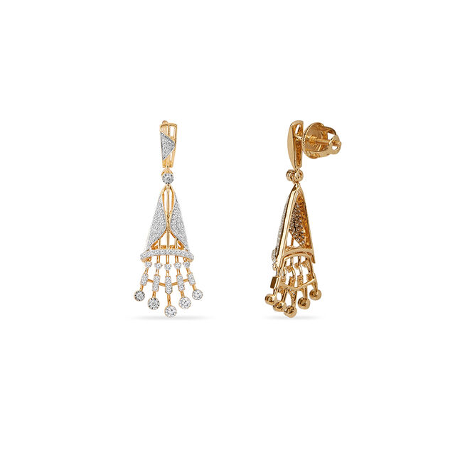Tanishq 18KT Diamond Necklace Set for Women 4