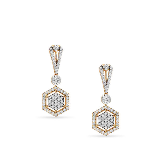 Tanishq 18KT Diamond Necklace Set for Women 3