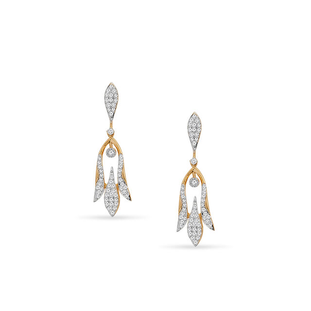 Tanishq 18KT Diamond Necklace Set for Women 3