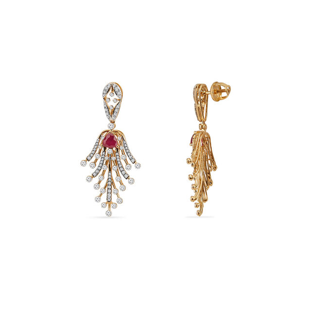 Tanishq 18KT Diamond Necklace Set for Women 4