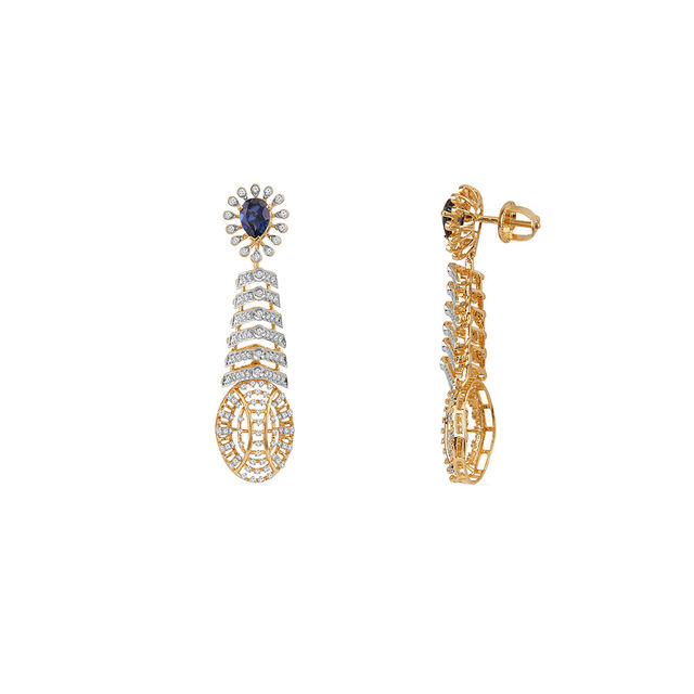 Tanishq 18KT Diamond Necklace Set for Women 4