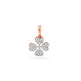 Floral Diamond Cluster Pendant Set 2