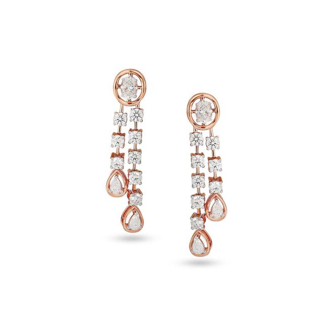 Tanishq 18 Karat Diamond Necklace Set for Women 4