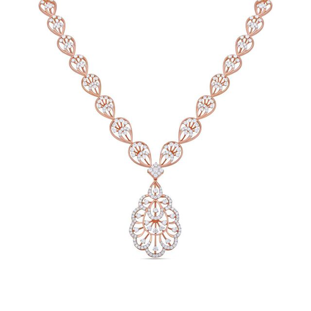 Gold Diamond Necklace Set 3
