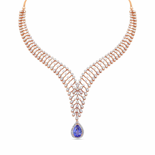 Dazzling Sapphire Necklace Set 2