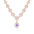 Radiant Sapphire and Diamond Necklace Set 3