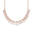 18 karat Rose Gold and Diamond Strand Necklace Set 2