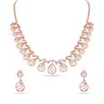 Elegant Drop Gemstone Necklace Set 