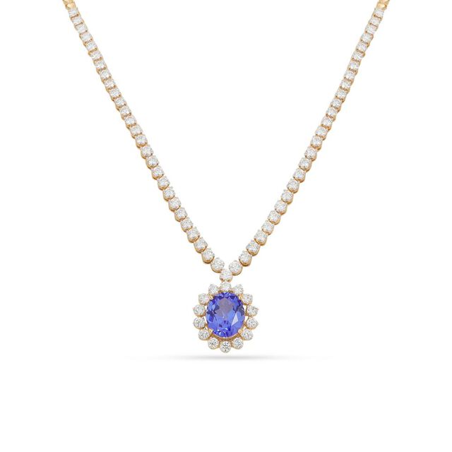 Regal Sapphire and Diamond Necklace Set 2