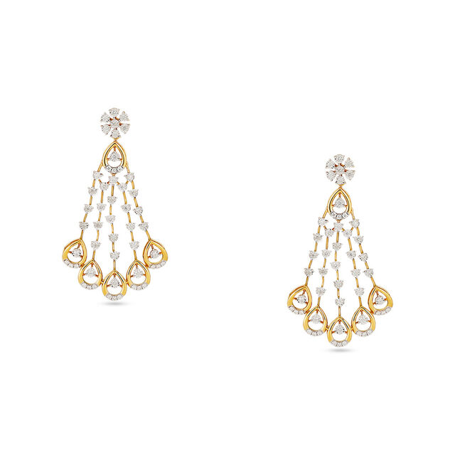 Radiant Diamond Waterfall Necklace Set 3