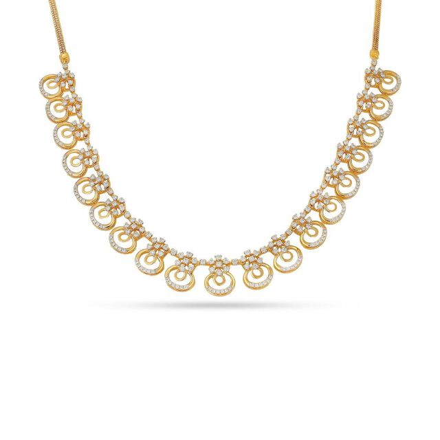Diamond Floral Necklace Set 2