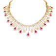 Gold Ruby and Diamond Necklace Set 2