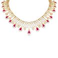 Gold Ruby and Diamond Necklace Set 3