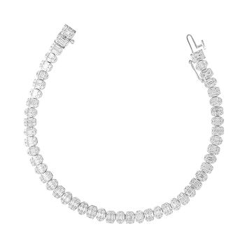 Sleek White Gold Diamond Bracelet