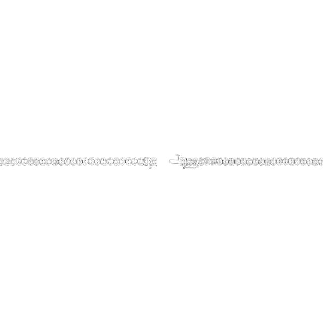 Sleek White Gold Diamond Bracelet
