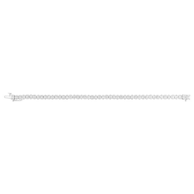 Sleek White Gold Diamond Bracelet