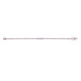 18 karat Single Row Rose Gold Tennis Bracelet exudes timeless elegance. 2
