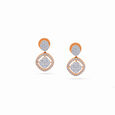 Layered Circular Rose Gold Earrings 