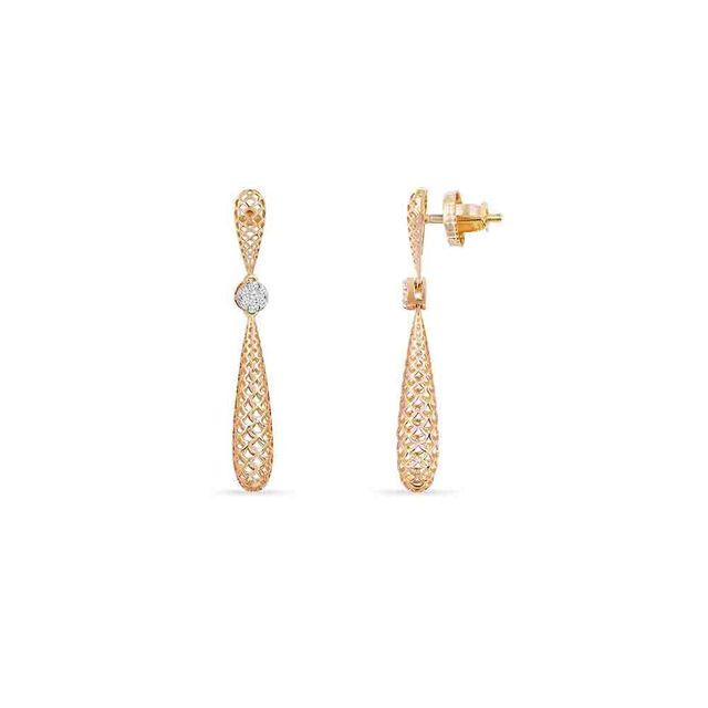 Tanishq 18KT Diamond Drop Earrings for Women 2